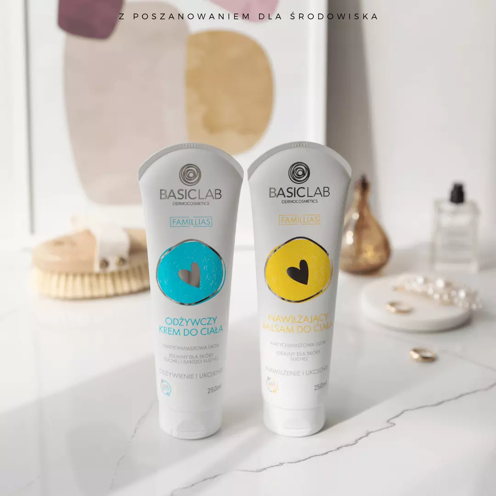 BasicLab Famillias Luxury Moisturizing Body Lotion for Dry, Irritated & Atopic Skin - 250ml