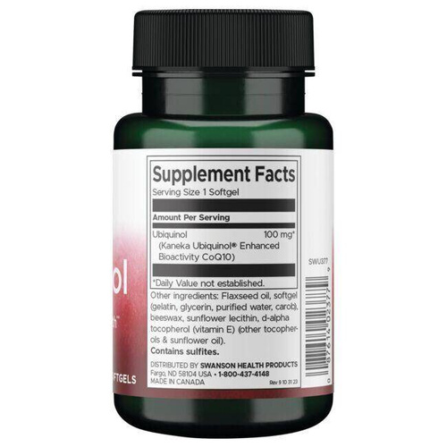 Swanson Ubiquinol 50mg 60 Softgels