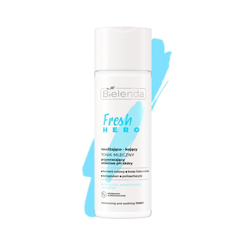 Bielenda Fresh Hero Moisturizing - Soothing Milk Tonic for Dry and Very Dry Skin 200ml