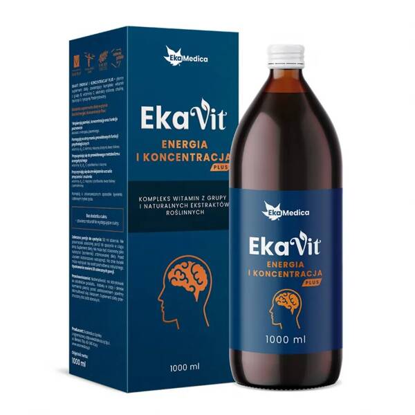 EkaMedica EkaVit Energy and Concentration Plus Vital Tonic 1L