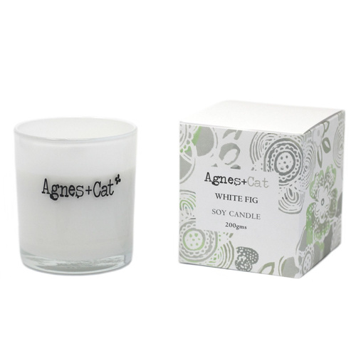 Agnes + Cat Votive Candle - White Fig