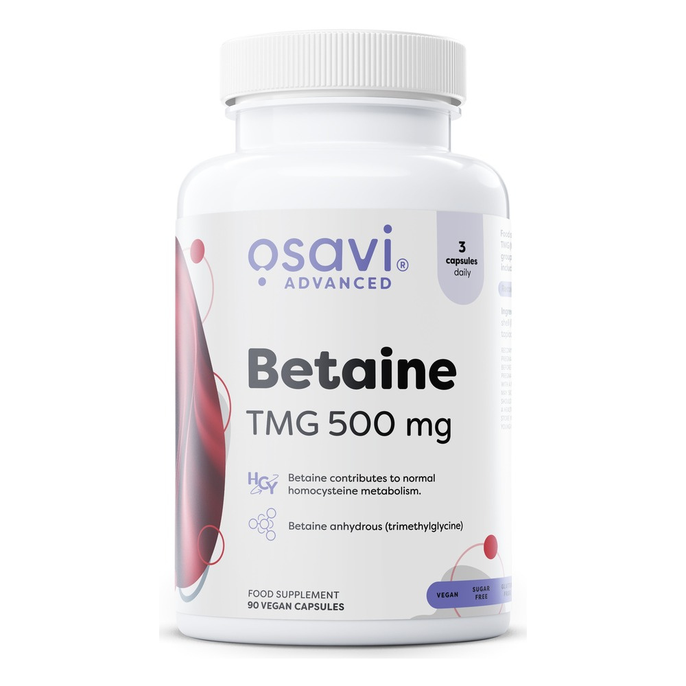 Osavi Betaine TMG Anhydrous Betaine 500mg 90 Vegan Capsules