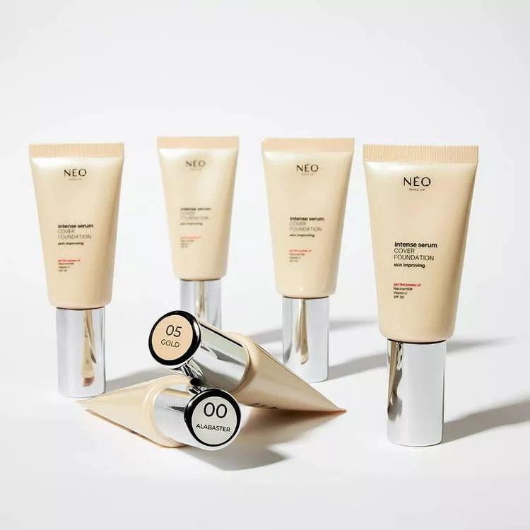 Neo Makeup Intense Serum Cover Foundation Podkład Kryjący Nr 01 Porcelain SPF30 Długotrwały Efekt 30ml