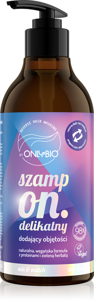 OnlyBio Szampon Objętościowy z Metodą Odwróconego Mycia - 400 ml