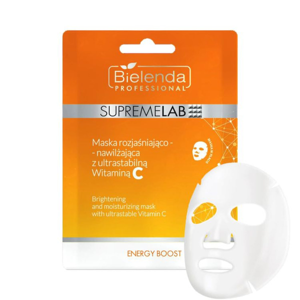 Bielenda SupremeLab Energy Boost Illuminating and Moisturizing Mask with Ultrastable Vitamin C 1 Piece