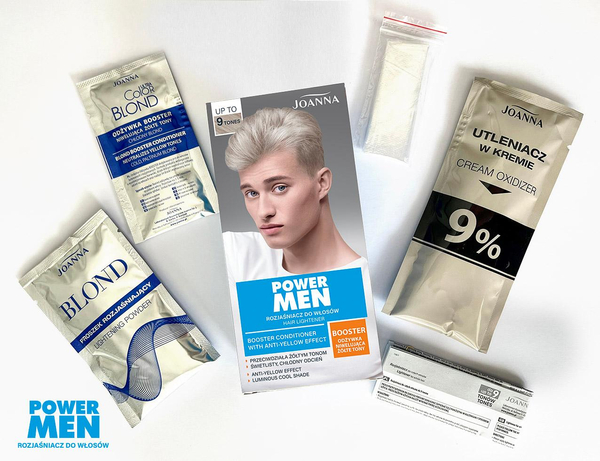 Joanna Power Men Hair Lightener up to 9 Tones 1 Piece