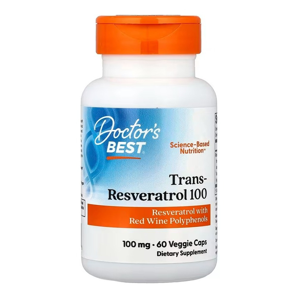 Doctor's Best Trans-resweratrol 100, 100mg Kapsułki 60 kapsułek