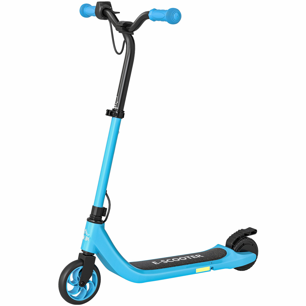 HOMCOM Electric Scooter for Kids 6+, Foldable E Scooter, Up to 8 KM/H, Maximum Range 6 KM, Adjustable Height, Blue