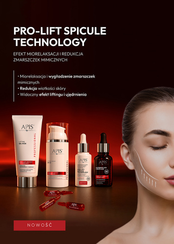Apis Professional Pro-Lift Spicule Technology Liftingujące Ampułki z DMAE i Biomimetyczną Konotoksyną 10x3ml