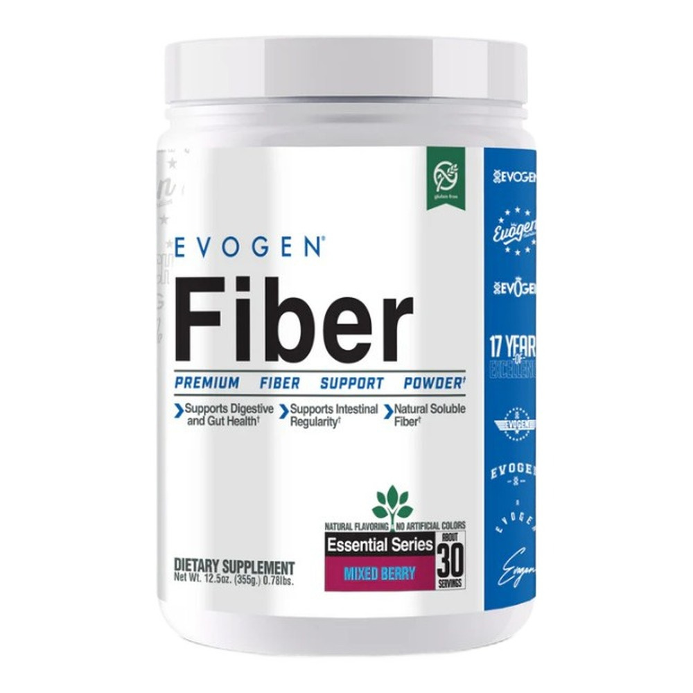 Evogen Fiber Błonnik w proszku, Owoce Leśne 355g