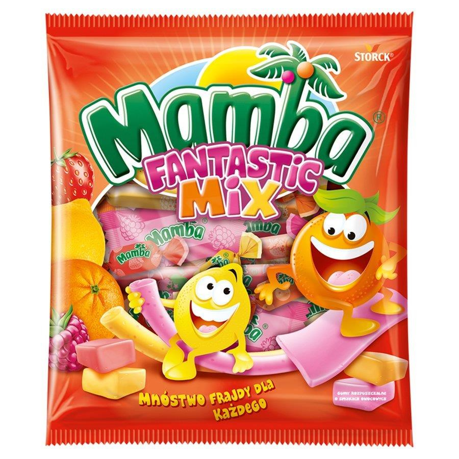 Mamba Fantastic Mix Gums Soluble Fruit Flavors 150g