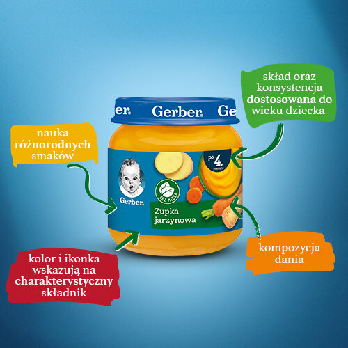 Gerber Vegetable Soup for Babies after 4 Months Onwards 125g