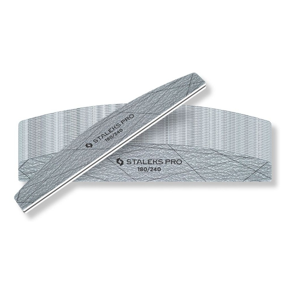 Staleks Smart 40 mineralne pilniki do paznokci w kształcie półksiężyca 180/240 25 szt.