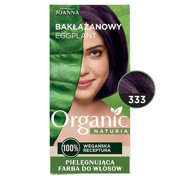 Joanna Organic Vegan Farba Nr 333 Bakłażan 1 Sztuka