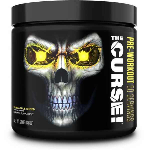 JNX Sports The Curse! Pre-Workout Powder for Energy and Muscle Pump Pineapple Shred 250g