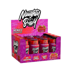 Naughty Boy Menace Pre-Workout Shot Cherry Razz 12 x 60ml