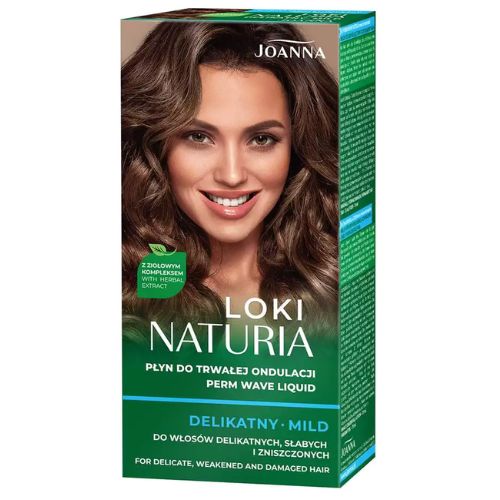 Joanna Naturia Curls Delicate Perm Liquid and Fixer with Herbal Complex for Delicate Weak and Damaged Hair  2x75ml