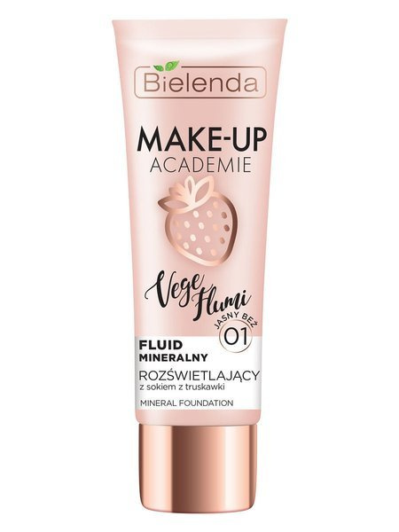 Bielenda Make-Up Academie Vege Flumi Illuminating Mineral Fluid No. 01 Light Beige 30g