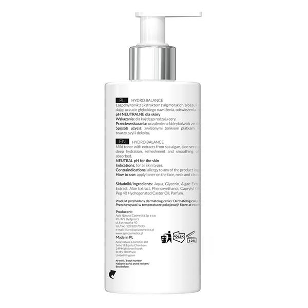 Apis Home terApis Hydro Balance  Moisturizing Toner with Sea Algae  300ml
