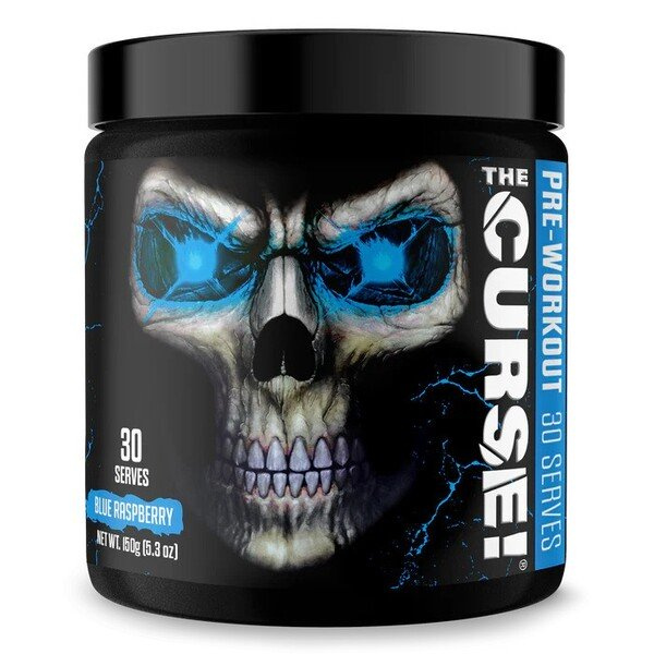 JNX Sports The Curse! Blue Raspberry Pre-Workout for Energy Focus and Muscle Pumps 150g