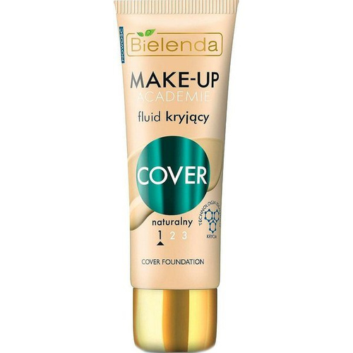 Bielenda Make - Up Academie Cover Fluid Kryjący Nr 1 Naturalny dla Skóry Tłustej i Mieszanej 30g