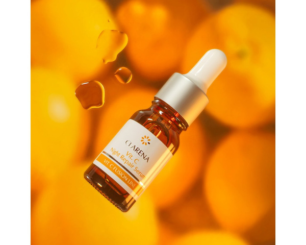 Clarena Vit C Fusion Line Regenerujące Serum z Witaminą C na Noc 10ml