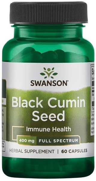 Swanson Black Cumin Seed 400mg 60 Capsules