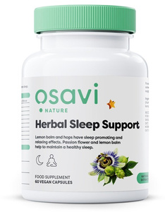Osavi Herbal Sleep Support (Melatonin Free) for Natural Sleep 60 Vegan Caps