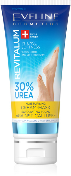 Eveline Revitalum 30% Urea Cream-mask Against Calluses Exfoliating Socks 75ml