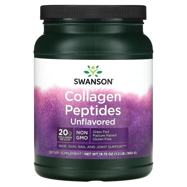 Swanson Collagen Peptides Kolagen Wspomaga Zdrowie Kości i Stawów 560g