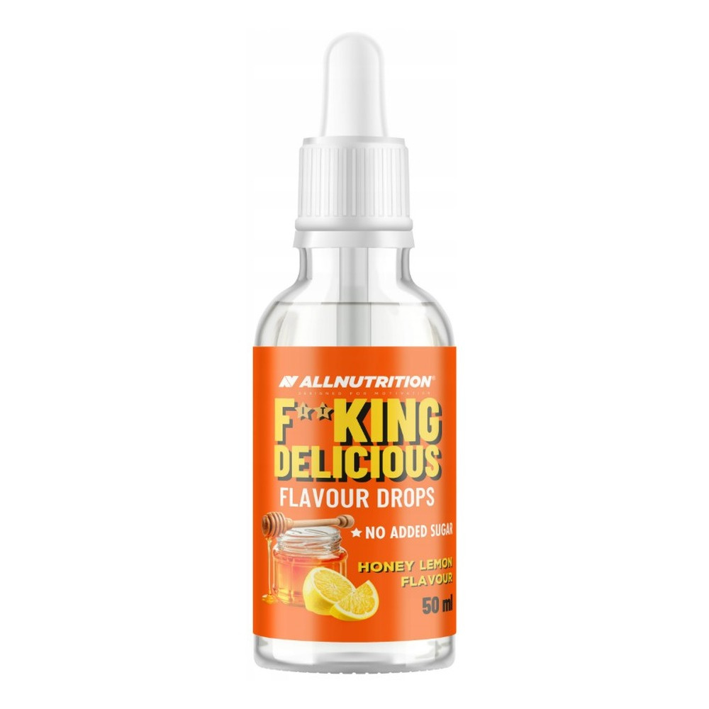 Allnutrition Fitking Delicious Krople smakowe, Miód i cytryna 50ml