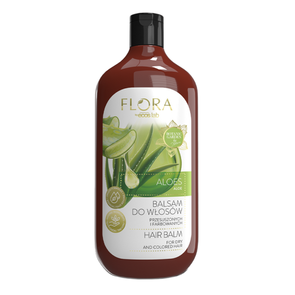 Flora by EcosLab Aloe Balm for Dry and Colored Hair 500ml