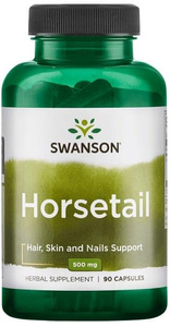 Swanson Horsetail 500mg Horsetail Strengthens Hair Skin & Nails 90 Capsules