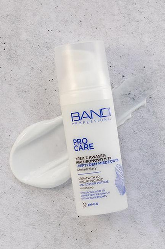 Bandi Pro Care Krem do Twarzy z Kwasem Hialuronowym 7D i Peptydem Miedziowym dla Skóry Dojrzałej 50ml