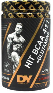 Dorian Yates HIT BCAA 4:1:1 + Glutamine, Strawberry - 450g