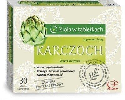 Colfarm Zioła w Tabletkach Karczoch Wspiera Wątrobę Wspomaga Trawienie 30 Tabletek