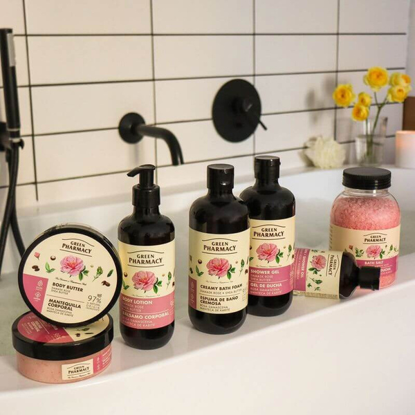 Green Pharmacy Bath Salts Damask Rose and White Musk 1000g