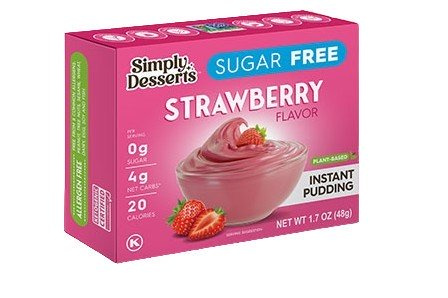 Simply Delish Instant Pudding, Strawberry - 48g
