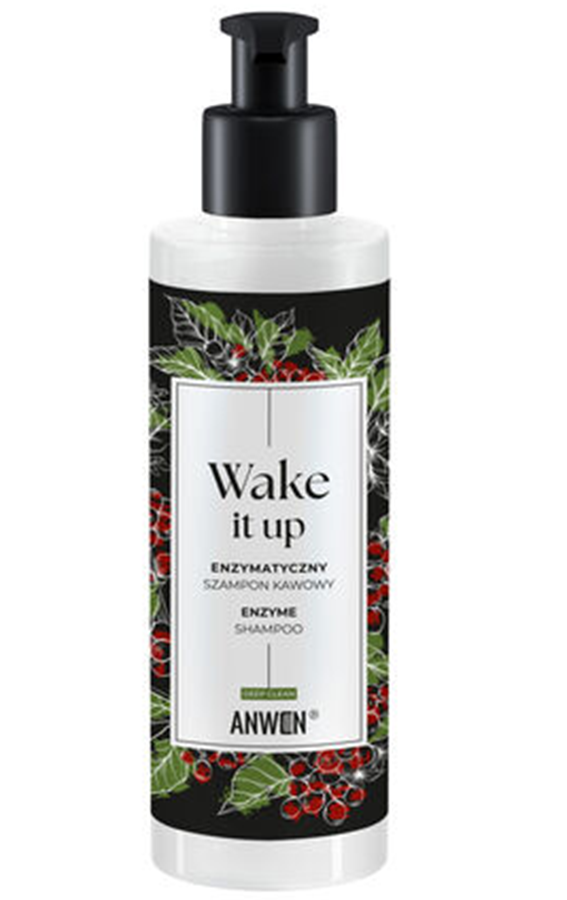 Anwen Wake It Up Kawowy Szampon Enzymatyczny z Mocznikiem i Lukrecją 200ml