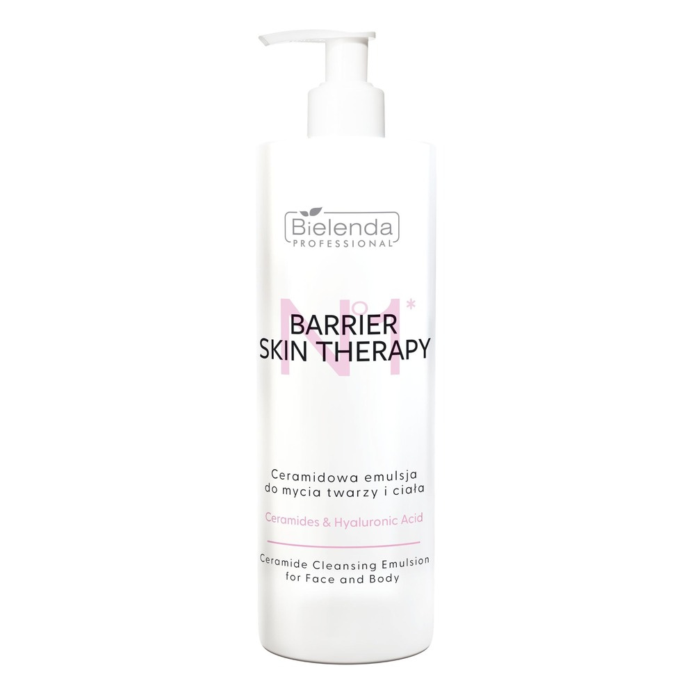 Bielenda Professional BARRIER SKIN THERAPY Ceramide face and body cleansing emulsion, 500ml