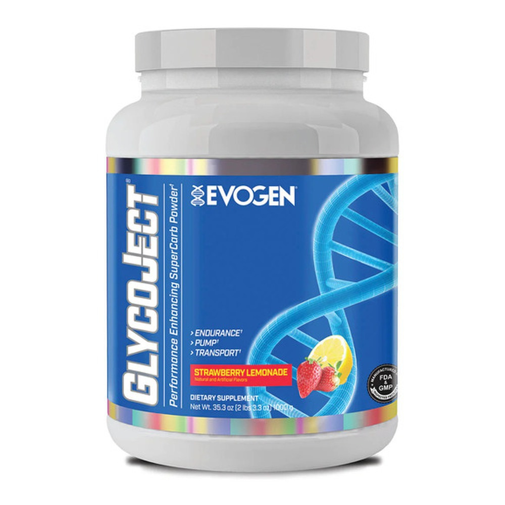 Evogen GlycoJect Carbohydrate Powder, Strawberry Lemonade 1000g