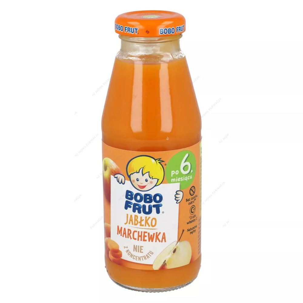 Bobo Frut Fruit and Vegetable Nectar Apple Carrot for Babies after 6 Months Onwards 300ml