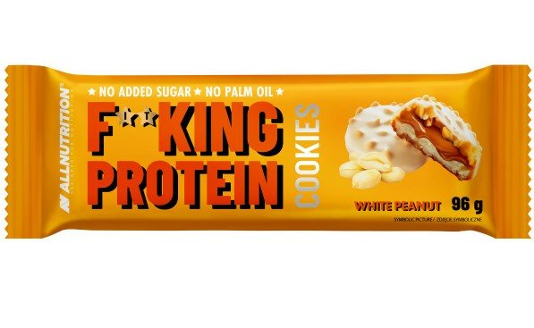 Allnutrition Fitking Protein Cookies Biały Orzech Ciasteczka Proteinowe Bez Cukru 6 Ciasteczek