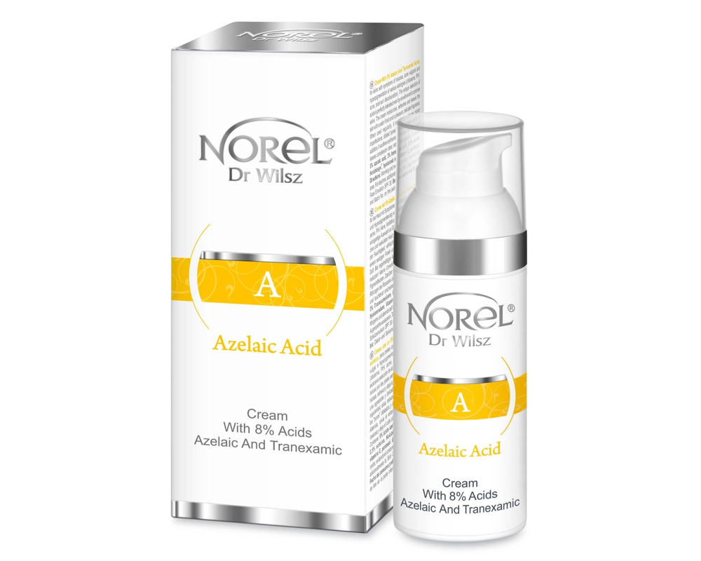 Norel Azelaic Acid Cream With 8% Azelaic and Tranexamic Acids for Skin with Rosacea and Discoloration 50ml