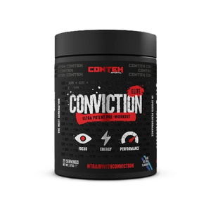 Conteh Sports Conviction Elite Pre-Workout Powder for Intense Energy and Focus 400g