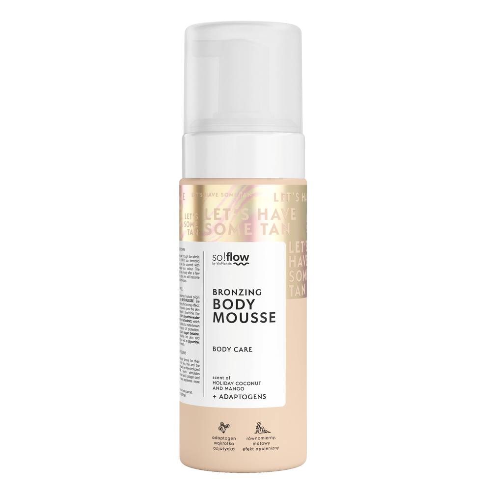 So!Flow Natural Bronzing Body Foam with Adaptogens 170ml Best Before 27.11.25
