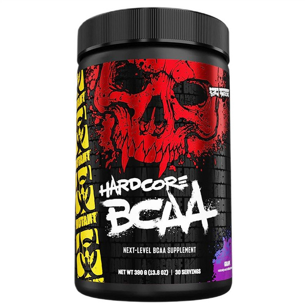 Mutant Hardcore BCAA w Proszku z Elektrolitami na Wydajność i Regenerację Winogronowy 390g