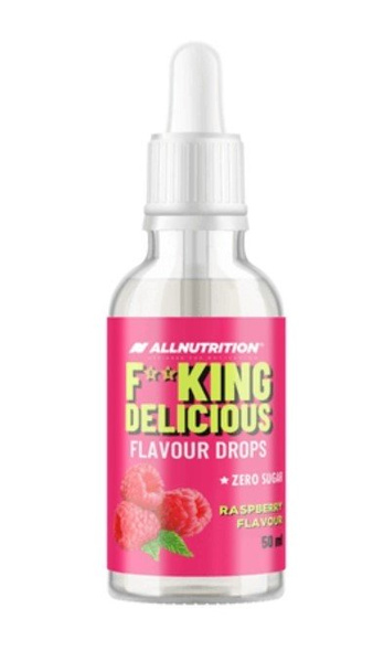 Allnutrition Fitking Delicious Flavour Drops Malinowy Aromat w Kroplach Do Nadawania Smaku 50ml