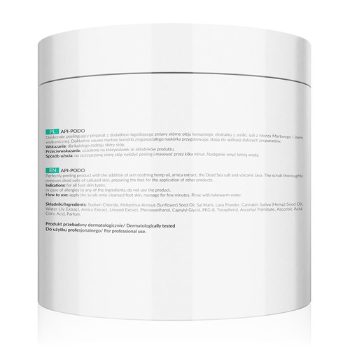 Apis Professional Api Podo Cleansing Foot Scrub with Dead Sea Salt and Volcanic Lava 700g