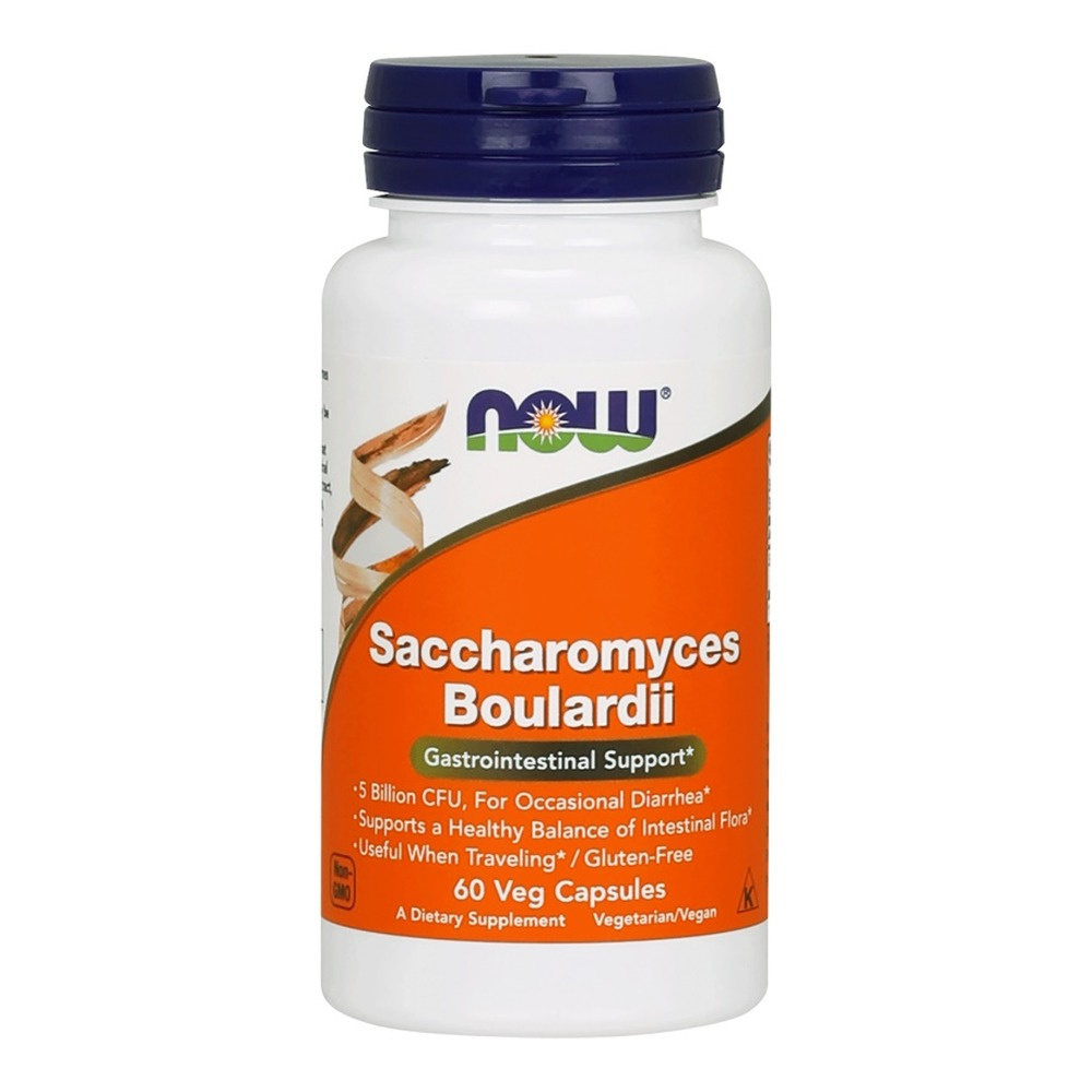 Now Foods Saccharomyces Boulardii Supports Digestive System 60 Vcapsules